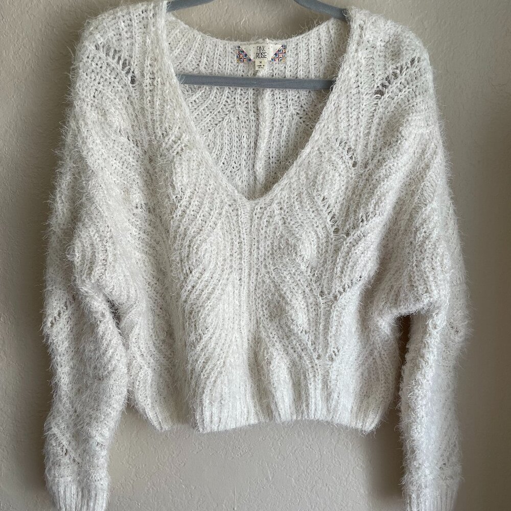 Off-white Women's Fuzzy Sweater